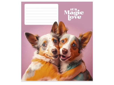 Зошит учнівський "Its a magic love" 012-3300L-2 в лінію 12 аркушів Зошит учнівський "Its a magic love" 012-3300L-2 в лінію 12 аркушів