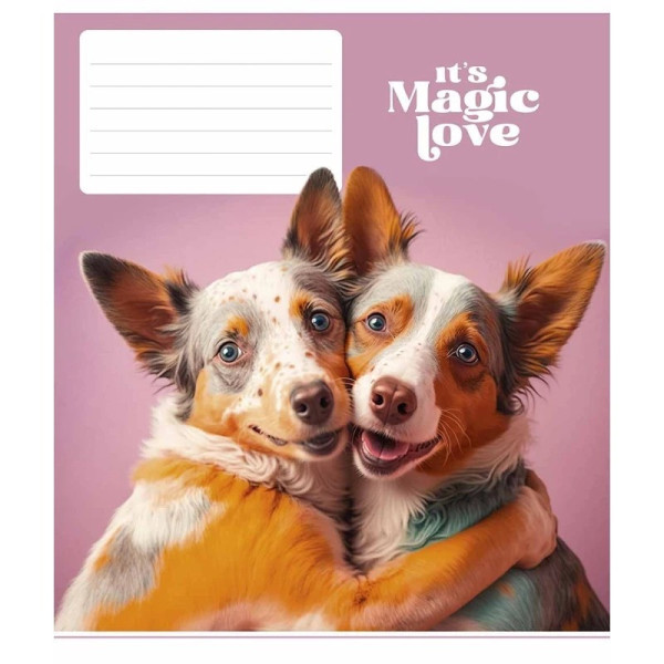 Зошит учнівський "Its a magic love" 012-3300L-2 в лінію 12 аркушів Зошит учнівський "Its a magic love" 012-3300L-2 в лінію 12 аркушів