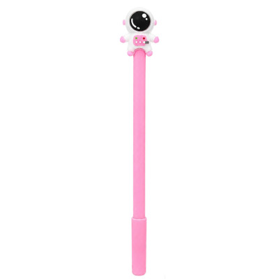 Ручка дитяча з іграшкою "Spaceman" A007(Pink) гелева синя