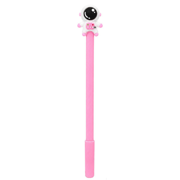 Ручка дитяча з іграшкою "Spaceman" A007(Pink) гелева синя