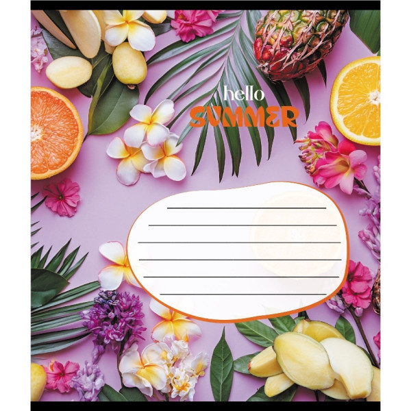 Зошит учнівський "Фруктовий сет" 018-530414K-4 в клітинку 18 аркушів