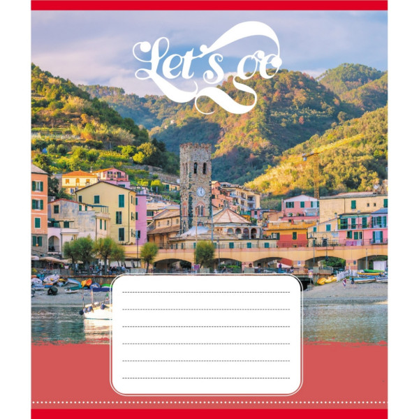 Зошит учнівський "Гоу" 036-580075L-4 в лінію 36 аркушів