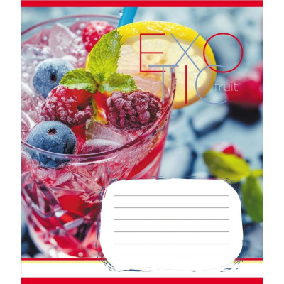 Зошит загальний "Екзотичні фрукти" 048-590098K-1 в клітинку 48 аркушів