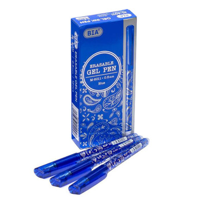 Ручка "пише-стирає" BIA M-6011 синя, упаковка 12 шт