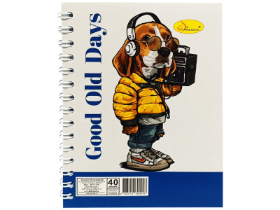 Блокнот А6 АП-1710 40 аркушів пружина збоку Вид 3