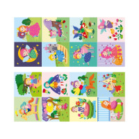 Дитяча розмальовка "Принцеси та феї" РМ-68-04 16 наліпок