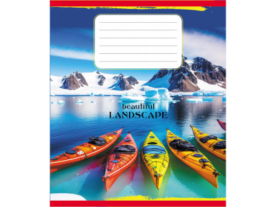 Зошит учнівський "Байдарки" 018-540017L-4 в лінію 18 аркушів