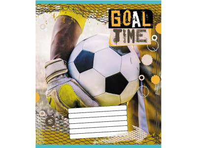 Зошит учнівський "М'яч" 012-510027C-5 в косу лінію 12 аркушів