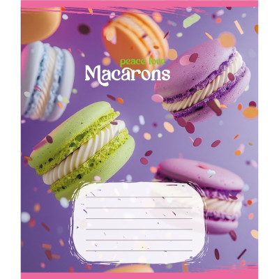 Зошит загальний "Макаруни" 048-590197K-5 в клітинку 48 аркушів