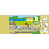 Дитяча книжечка-розмальовка "Хто будує дім?" 1364005