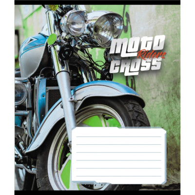 Зошит загальний "Мото" 048-600216L-5 в лінію 48 аркушів