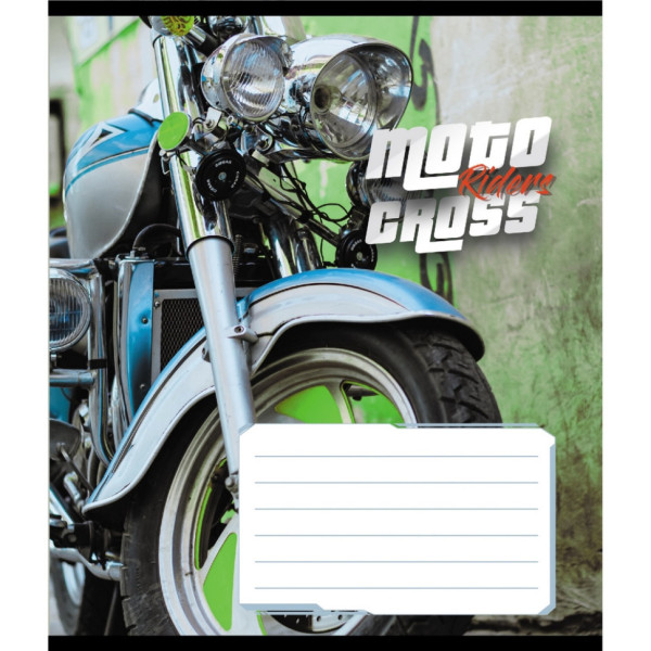 Зошит загальний "Мото" 048-600216L-5 в лінію 48 аркушів