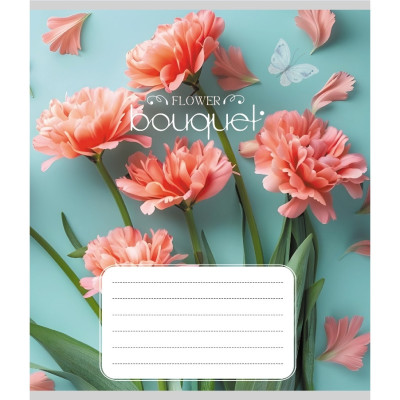 Зошит учнівський "Букет" 024-550337K-5 в клітинку 24 аркуші