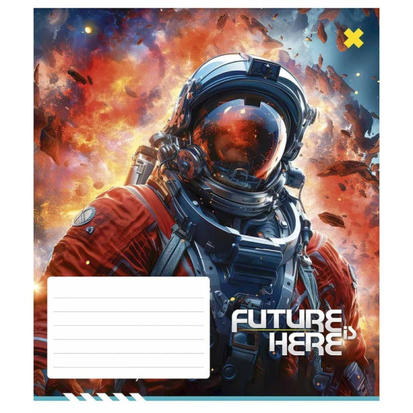 Зошит учнівський "Future is Here" 012-3417K-2 в клітинку 12 аркушів Зошит учнівський "Future is Here" 012-3417K-2 в клітинку 12 аркушів