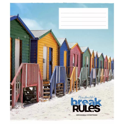 Зошит загальний "Break the rules" 060-3220L-4 в лінію на 60 аркушів