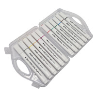 Набір акрилових маркерів Kiddy TK83150 plastic box 12 кольорів