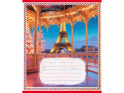 Зошит учнівський "Листівка" 024-560268L-4 в лінію 24 аркуші