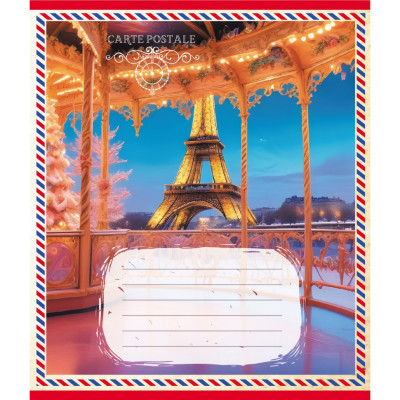 Зошит учнівський "Листівка" 024-560268L-4 в лінію 24 аркуші