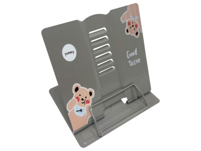Підставка для книг "Animals" 555-568-S(Gray) металева