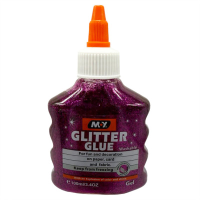 Клей декоративний "Металік Glitter" DSCN4619(Pink) 100 мл