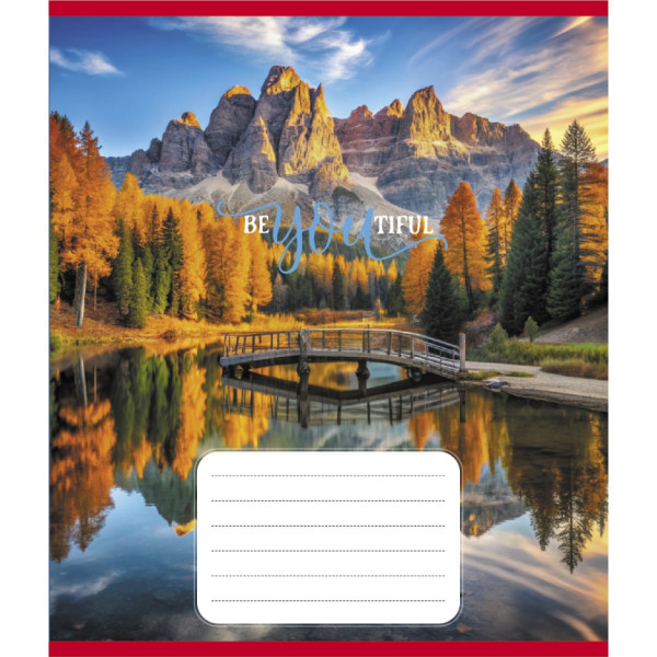 Зошит учнівський "Краса природи" 012-500301K-5 в клітинку 12 аркушів (959050)