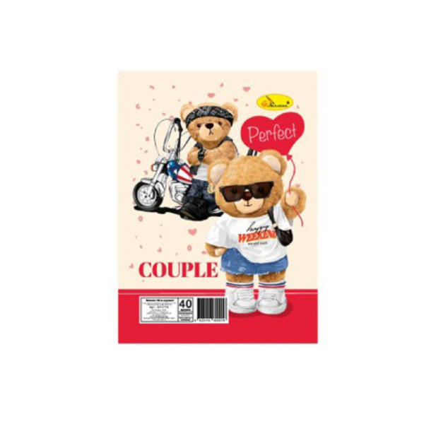 Блокнот А6 АП-1710-7 40 аркушів пружина збоку