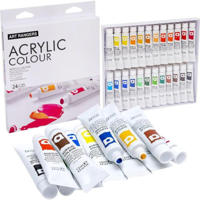 Набір акрилових фарб "Art Ranger Acryliс" EA2412 12 мл 24 кольори