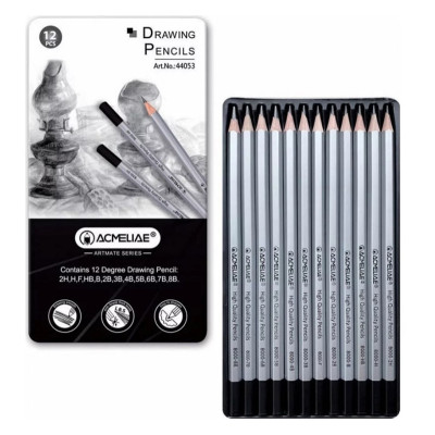 Набір олівців "Drawing pencils" Acmeliae 44053 12 видів