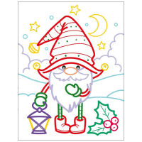 Дитячі кольорові розмальовки "Санта і друзі" 18712 2-3 роки