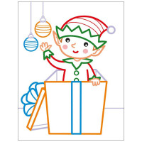 Дитячі кольорові розмальовки "Санта і друзі" 18712 2-3 роки