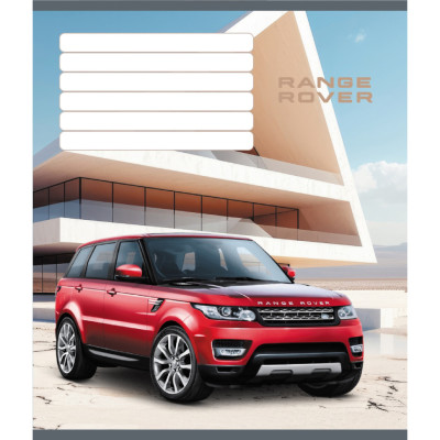 Зошит учнівський "Люкс авто" 036-580068L-5 в лінію 36 аркушів