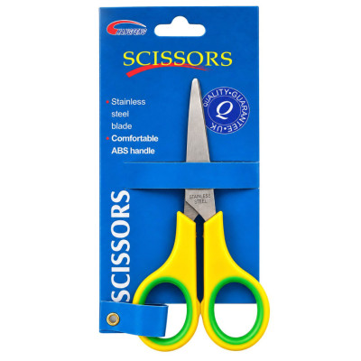 Канцелярські ножиці №5 Scissors "C" 89466 14 см Жовтий