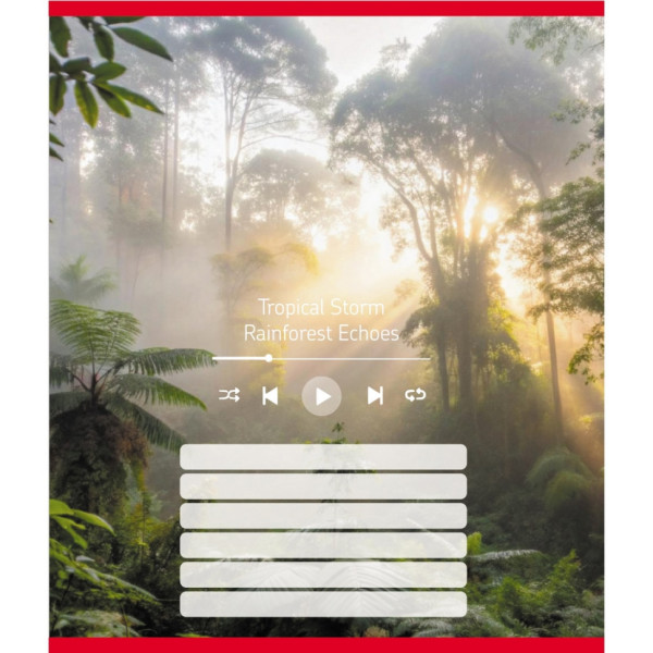 Зошит учнівський "Мелодія природи" 024-550252K-5 в лінію 18 аркушів