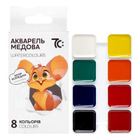 Дитяча медова акварель 7C10801 8 кольорів Дитяча медова акварель 7C10801 8 кольорів