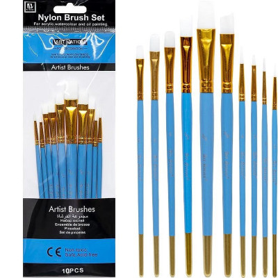 Набір пензликів художніх BREA1013K-1 10 шт