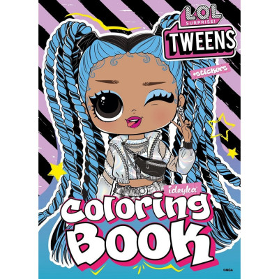 Розмальовка зі стікерами "Skate Dance 3 Tweens" LCB28 16 сторінок