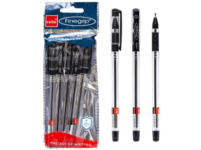 Масляна ручка FINEGRIP Cello 388В(Black) Bambi чорна 5 шт Масляна ручка FINEGRIP Cello 388В(Black) Bambi чорна 5 шт