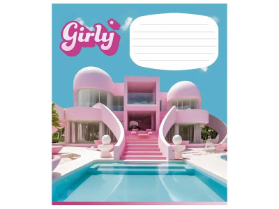 Зошит учнівський "Girly" Школяр 012-3330L-3 в лінію 12 аркушів Зошит учнівський "Girly" Школяр 012-3330L-3 в лінію 12 аркушів