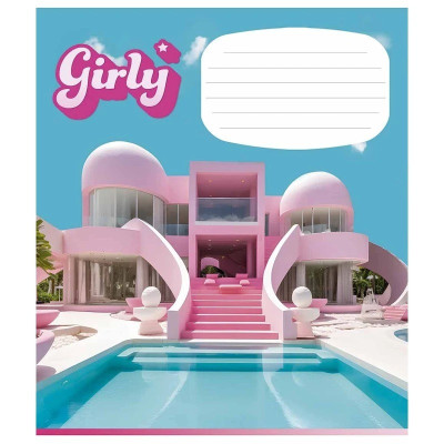 Зошит учнівський "Girly" Школяр 012-3330L-3 в лінію 12 аркушів