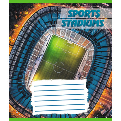 Зошит учнівський "Стадіон" 018-540260L-5 у лінію 18 аркушів (959054)