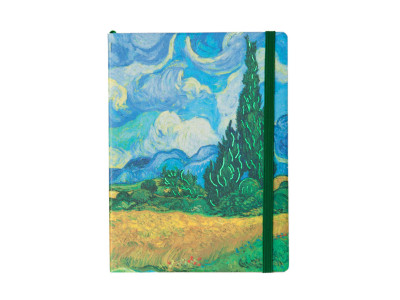 Планер-записник Ван Гог "Пшеничне поле з кипарисом" 22402-KR м'яка обкладинка, 192 сторінки