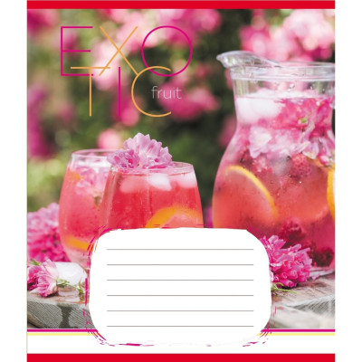 Зошит загальний "Екзотичні фрукти" 048-590098K-2 в клітинку 48 аркушів