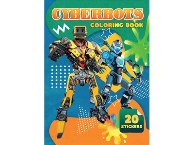 Дитяча розмальовка Cyberbots А06012501 20 наліпок А4