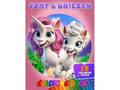 Розмальовка для дітей Pony&Unicorn А05122401 формат А4