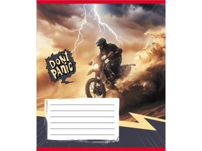 Зошит загальний "Без паніки" 048-590173K-2 в клітинку 48 аркушів