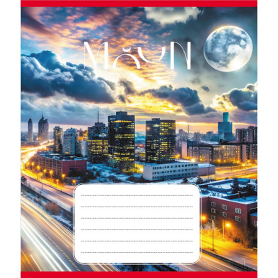 Зошит загальний "Місяць" 060-610055K-5 в клітинку 60 аркушів (959061)