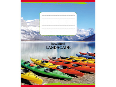 Зошит учнівський "Байдарки" 018-540017L-5 в лінію 18 аркушів