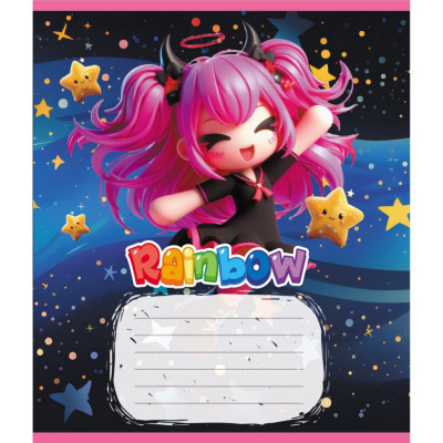 Зошит учнівський "Куромі" 012-520064L-4 в лінію 12 аркушів