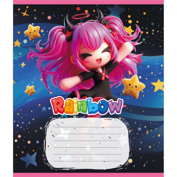 Зошит учнівський "Куромі" 012-520064L-4 в лінію 12 аркушів