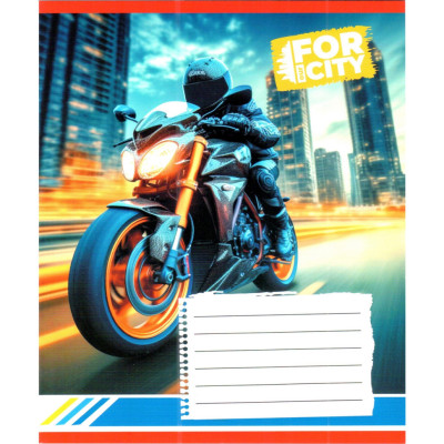 Зошит учнівський "Нічним містом" 018-530032K-4 в клітинку 18 аркушів (959053)